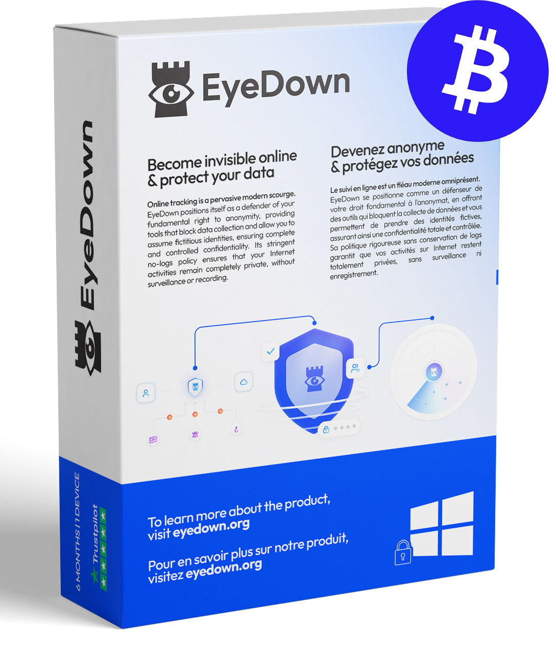 EyeDown Software 6 months license - Crypto Payments