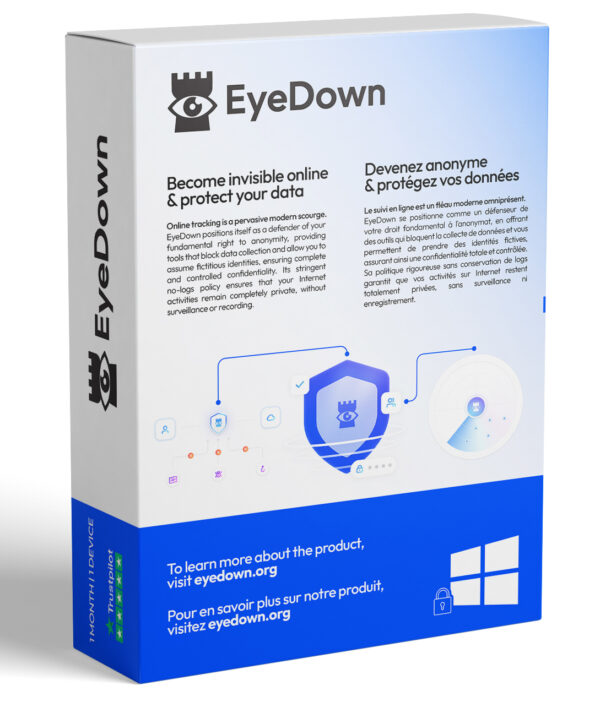 EyeDown Software 1 month license - Credit card Payments